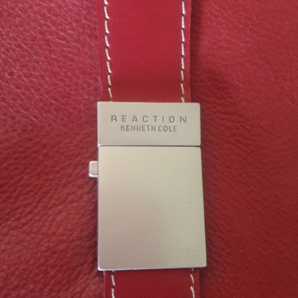 Kenneth Cole Red Handbag - Picture 3 of 4